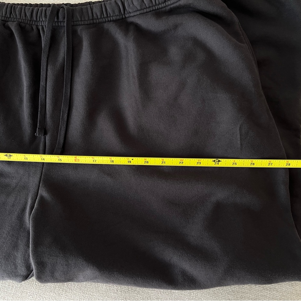 SKIMS mens classic jogger XL black dark grey French terry sweatpants 100% cotton - Picture 10 of 12